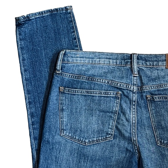 Madewell Women’s Sz 28 Slim Mid Rise Stretch Straight Leg Boy Jean - Picture 10 of 13